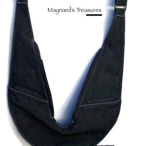 Sash Body Bag Black Denim